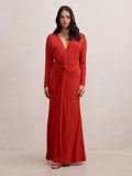 Solana Draped Front Tie Maxi