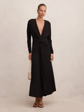 Solana Draped Front Tie Maxi