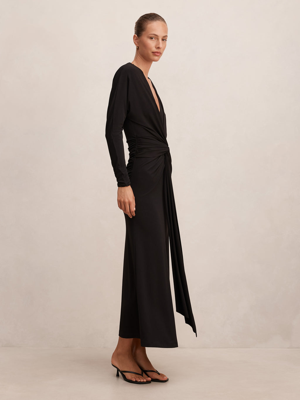 Solana Draped Front Tie Maxi