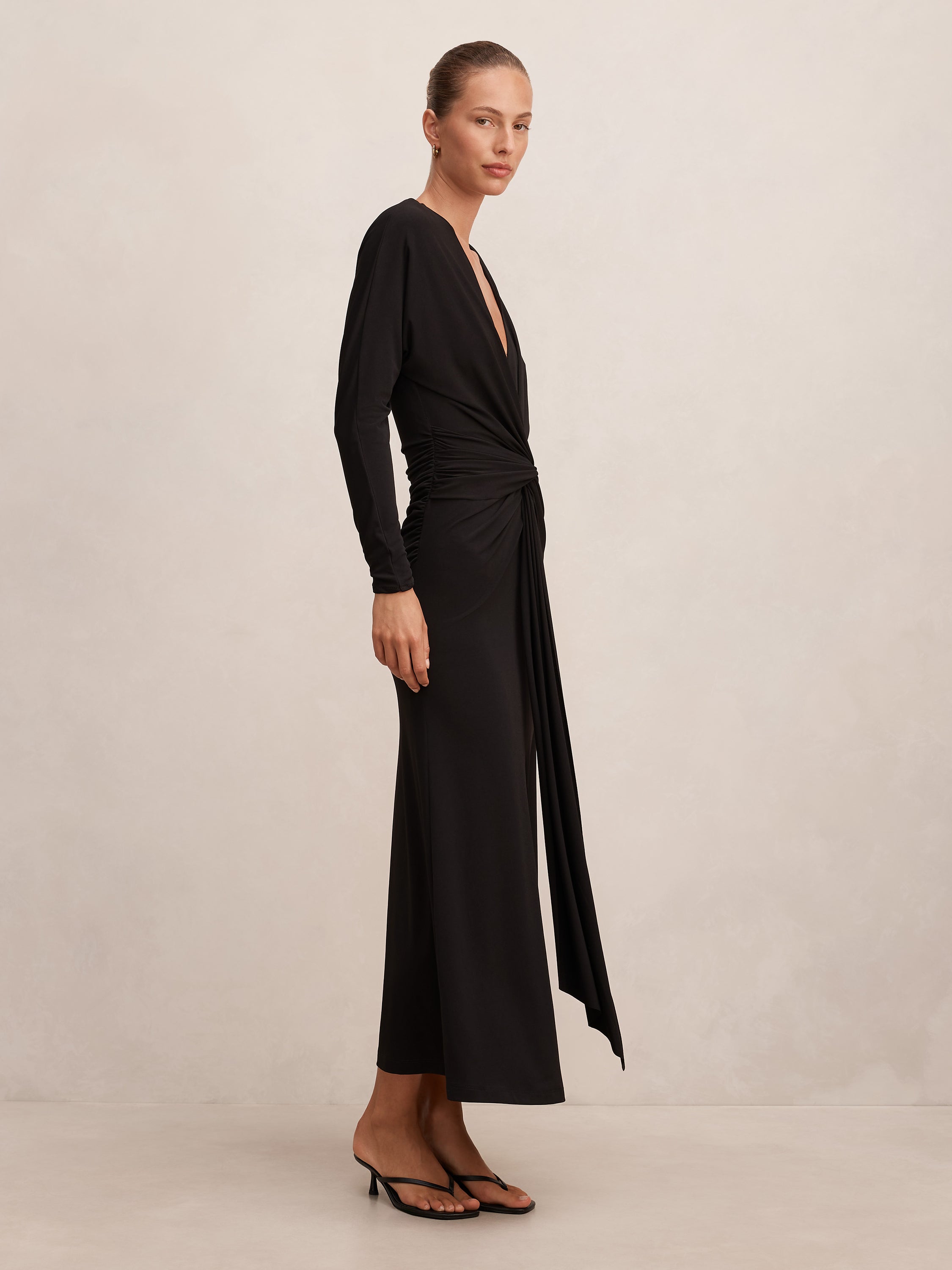 Solana Draped Front Tie Maxi