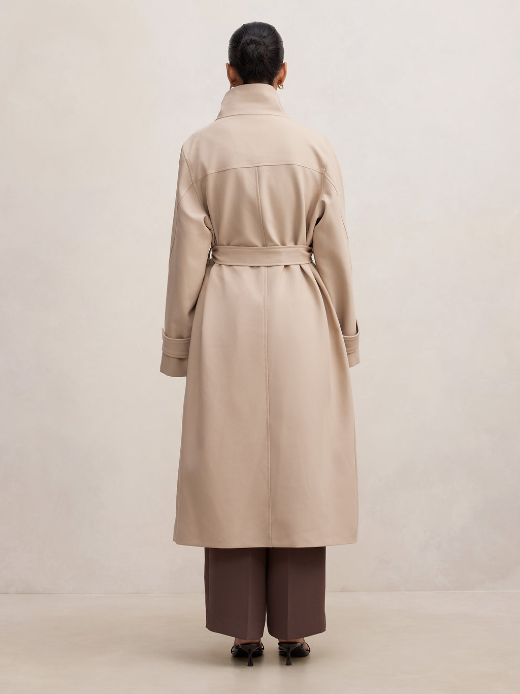 Florence Petite Funnel Neck Trench