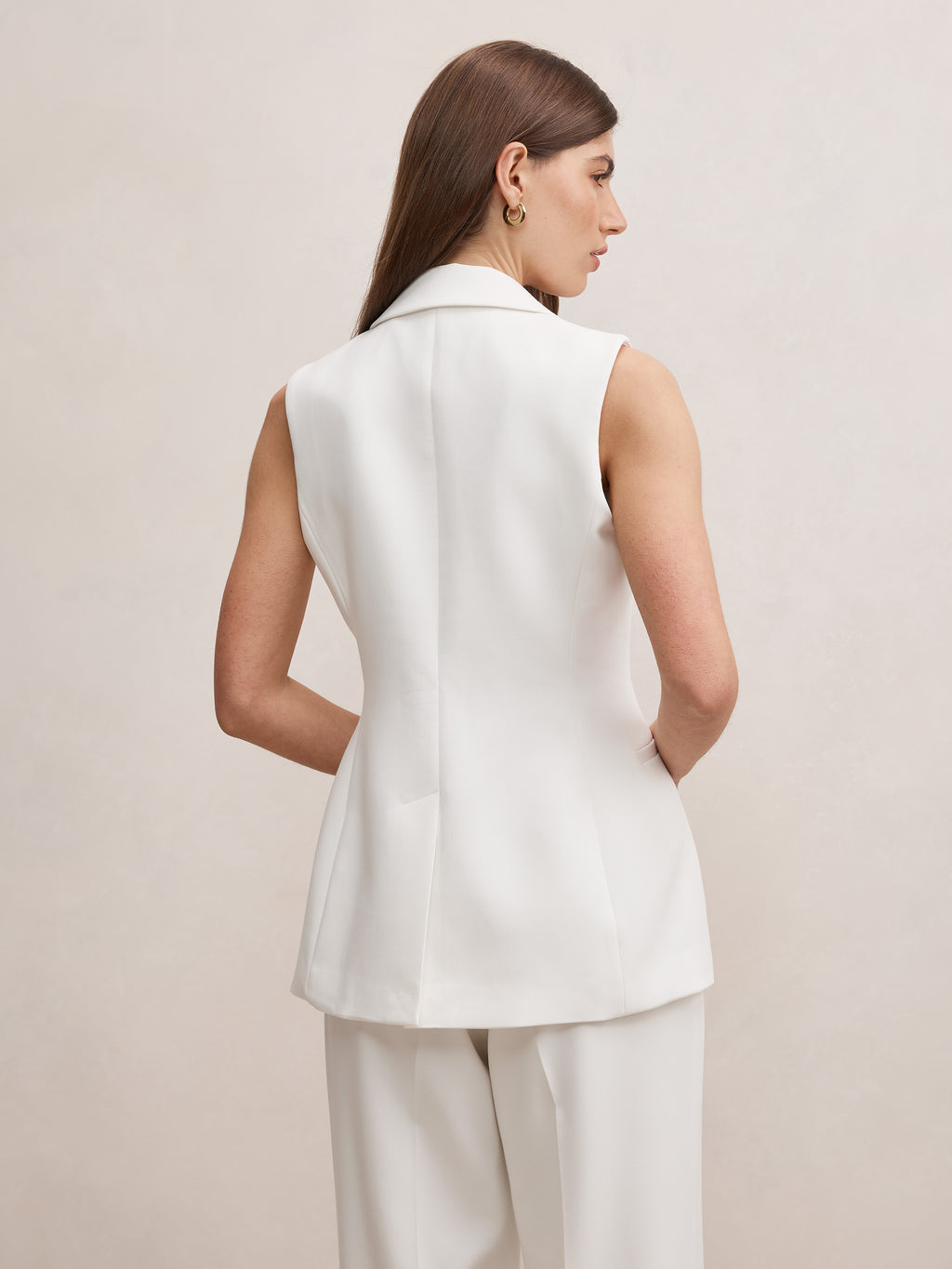 Ella Tie Sleeveless Blazer