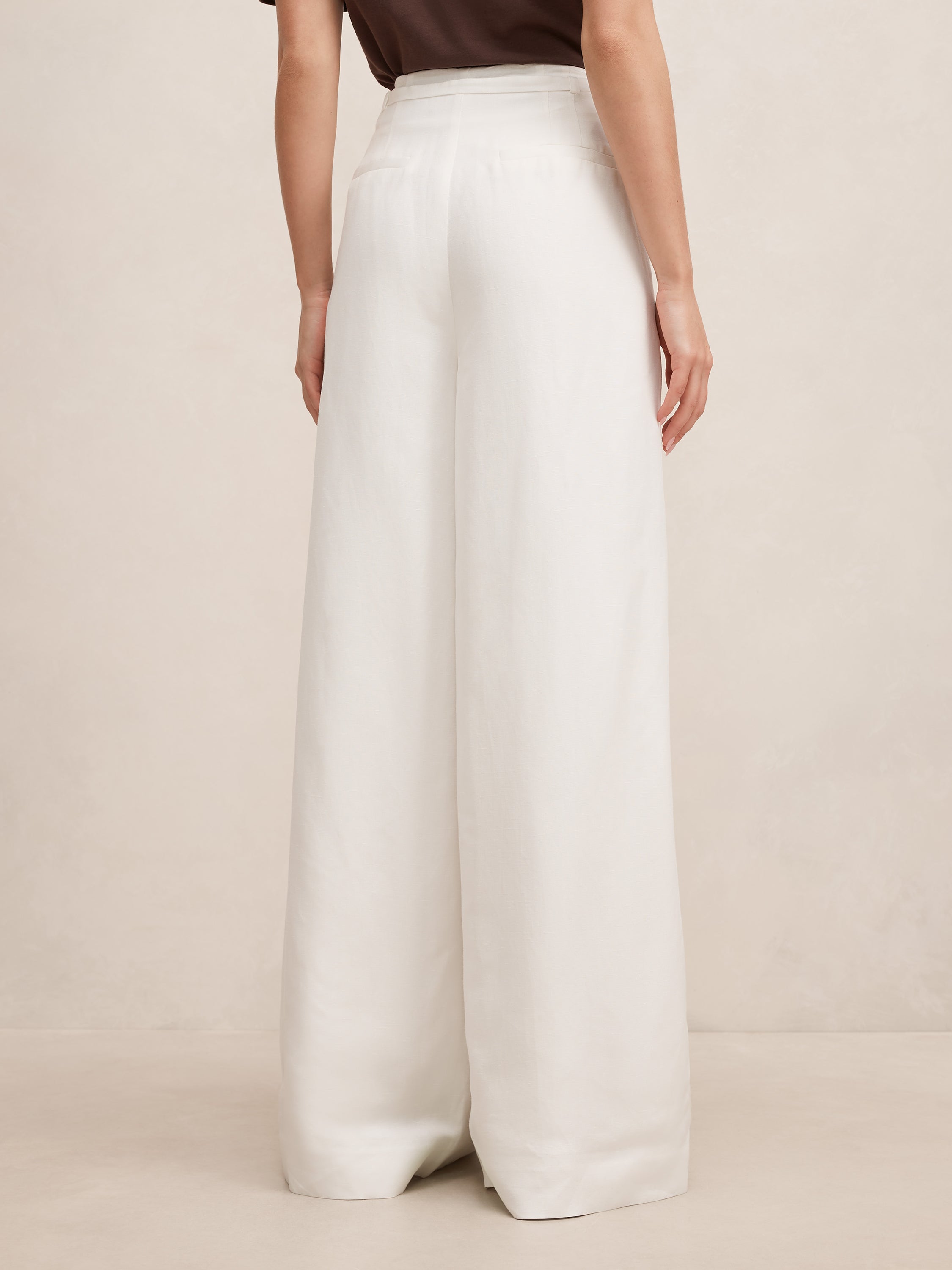 Matilda Linen Blend Wide Leg Pant