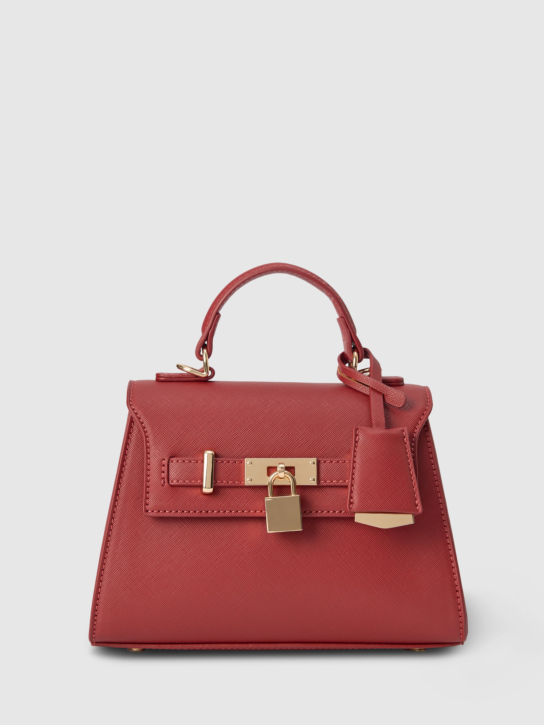 Laura Lock Top Handle Bag
