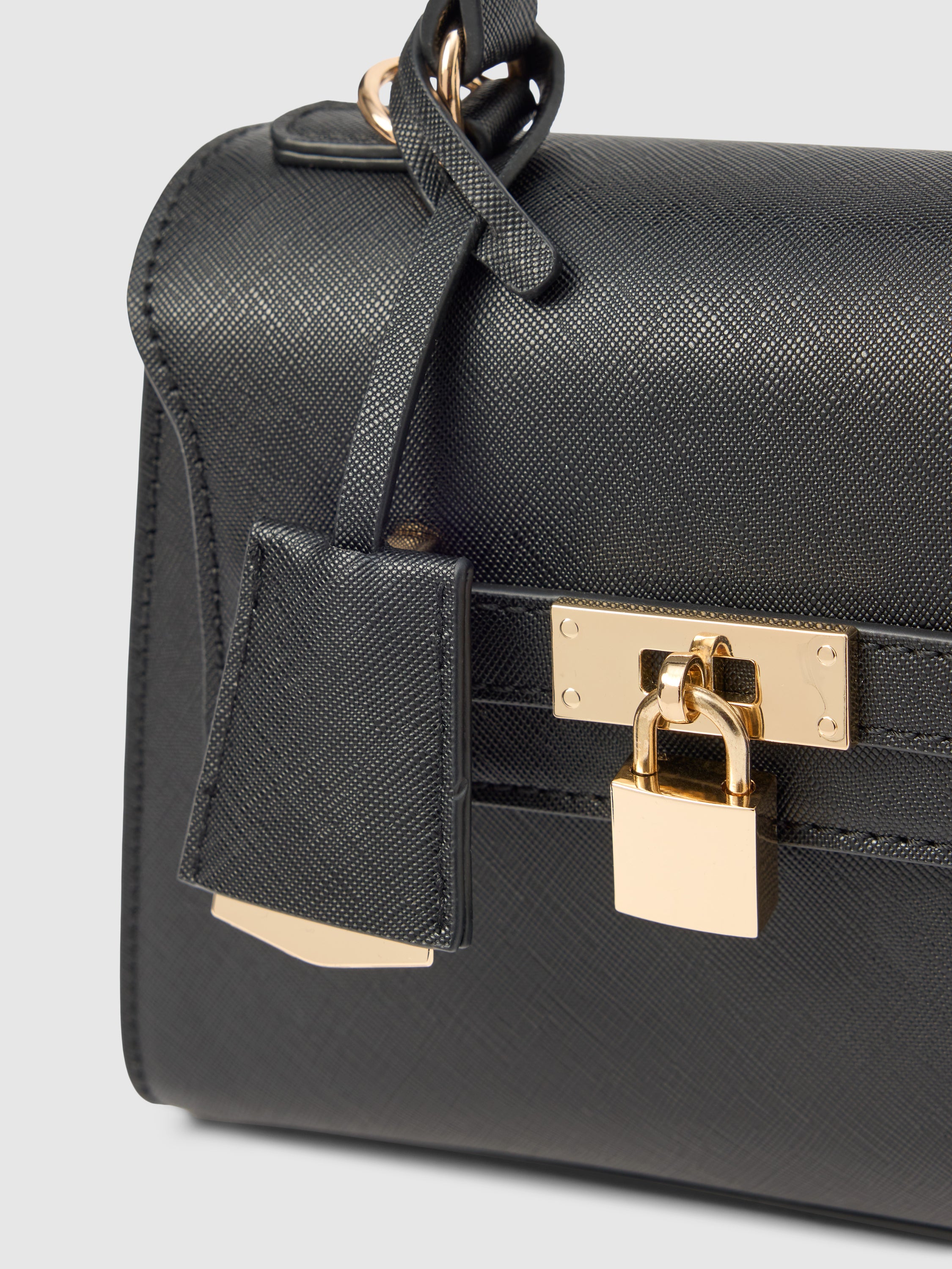 Laura Lock Top Handle Bag