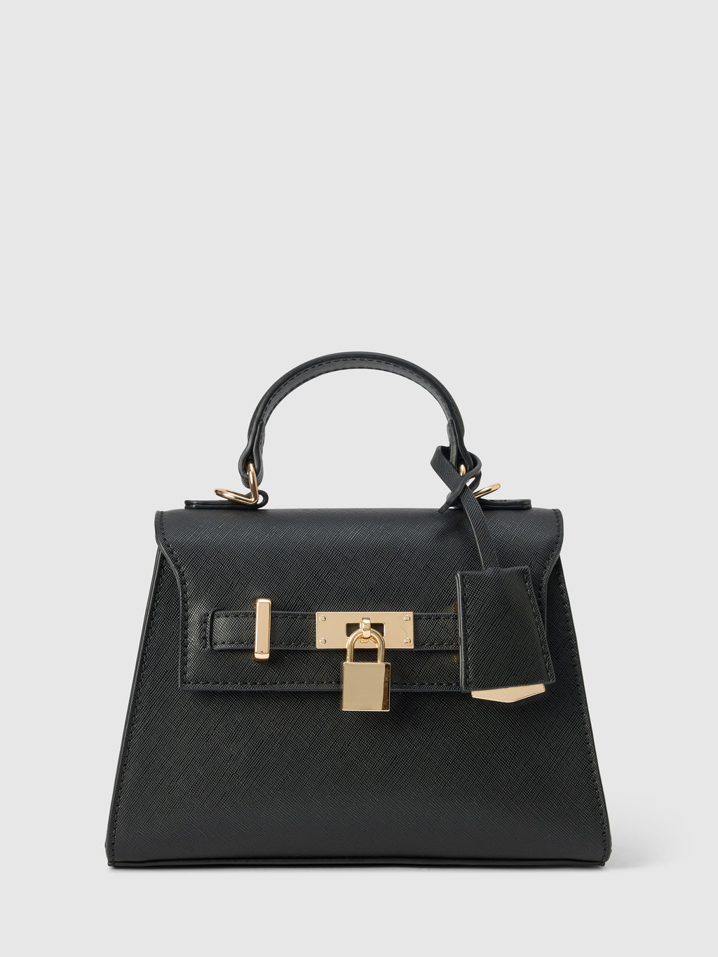 Laura Lock Top Handle Bag