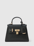 Laura Lock Top Handle Bag