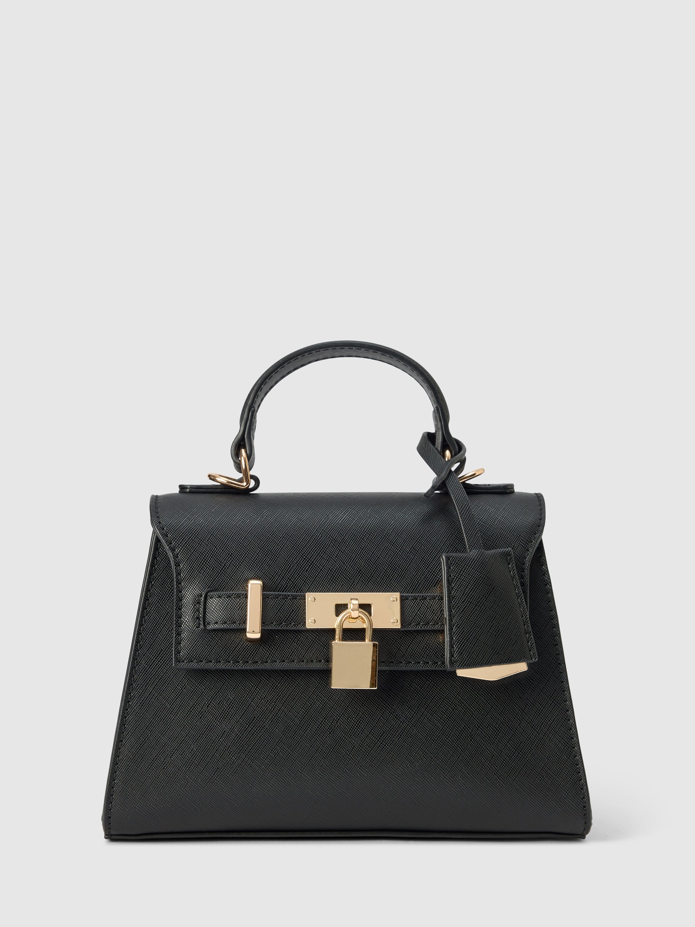 Laura Lock Top Handle Bag