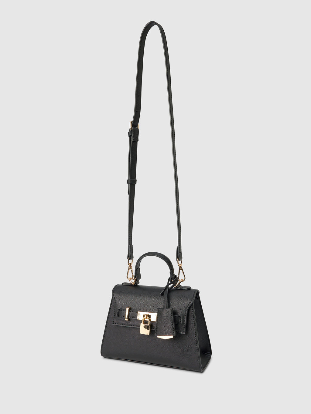 Laura Lock Top Handle Bag