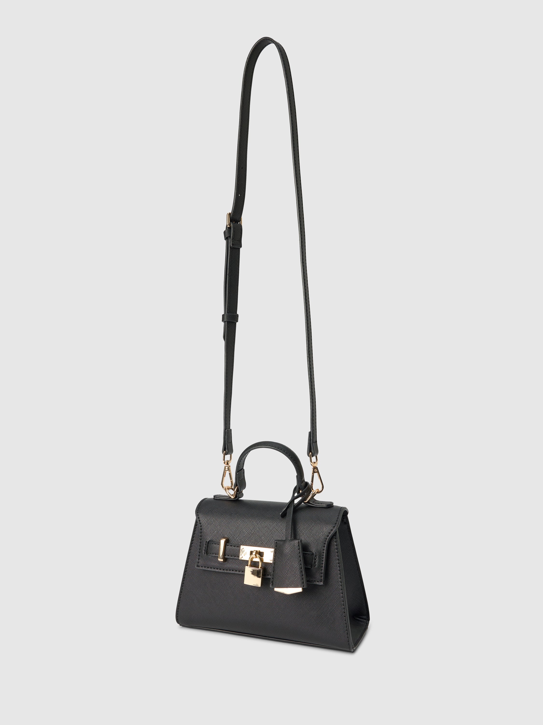 Laura Lock Top Handle Bag