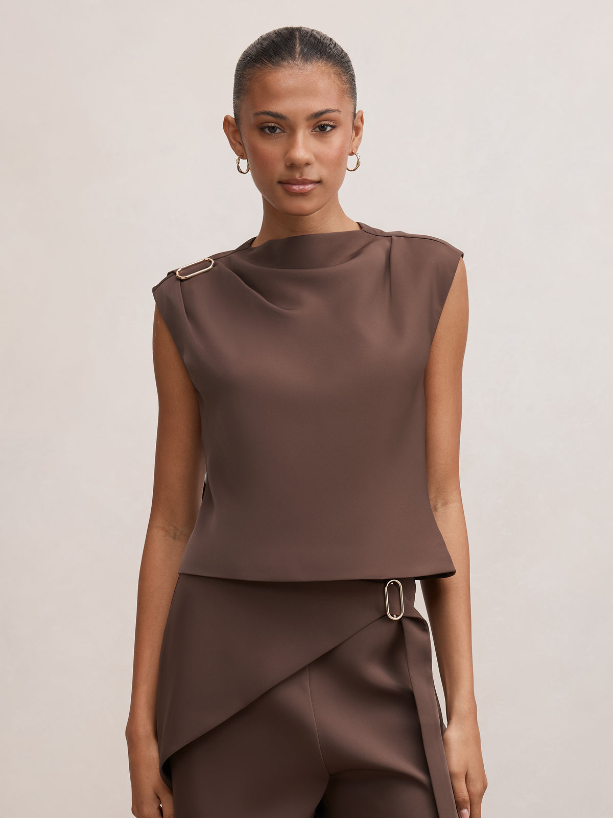 Kris Gold Hardware Detail Top