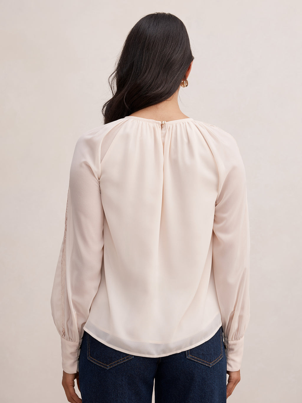 Kimberley Lace Trim Blouse