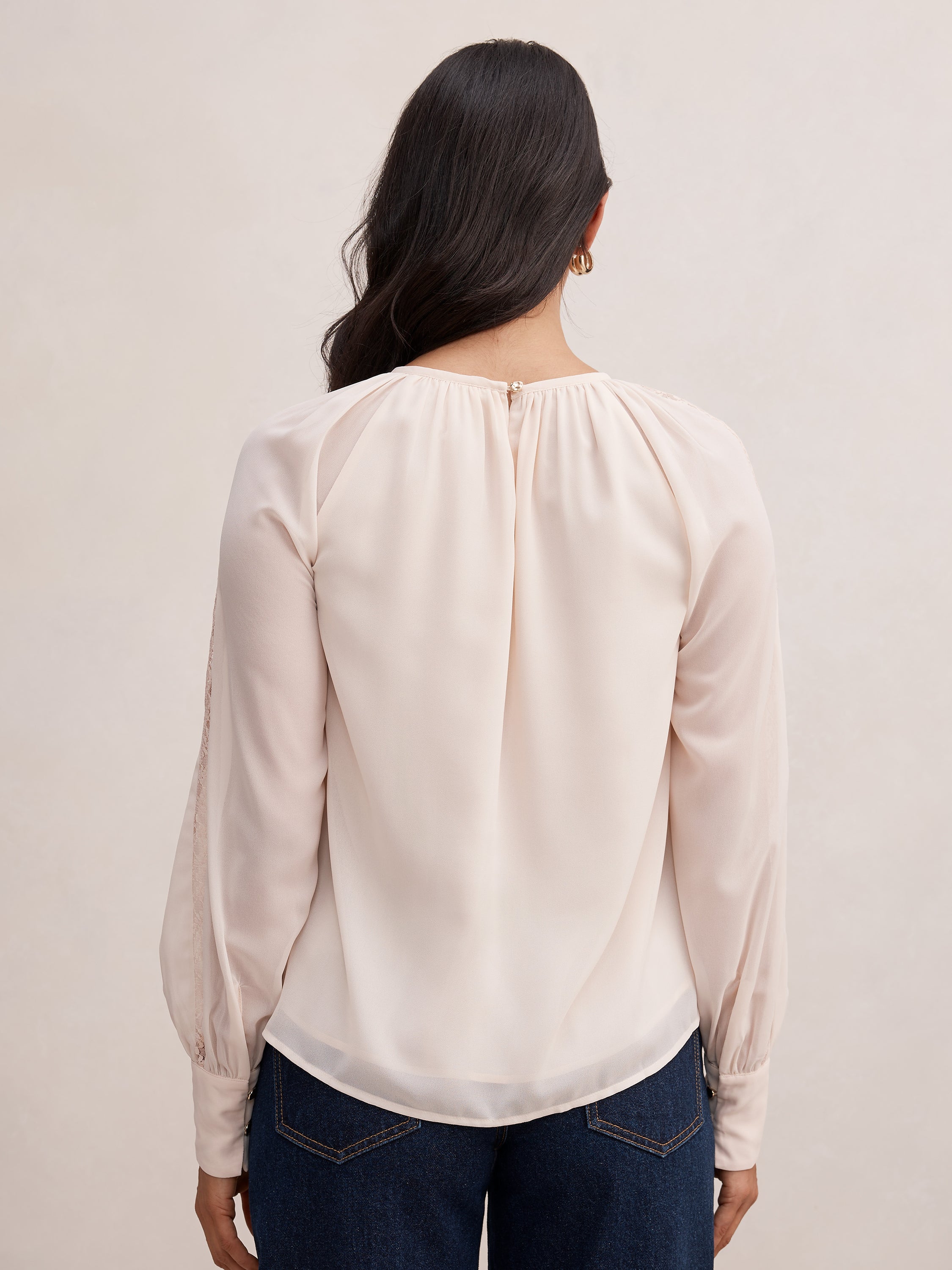 Kimberley Lace Trim Blouse