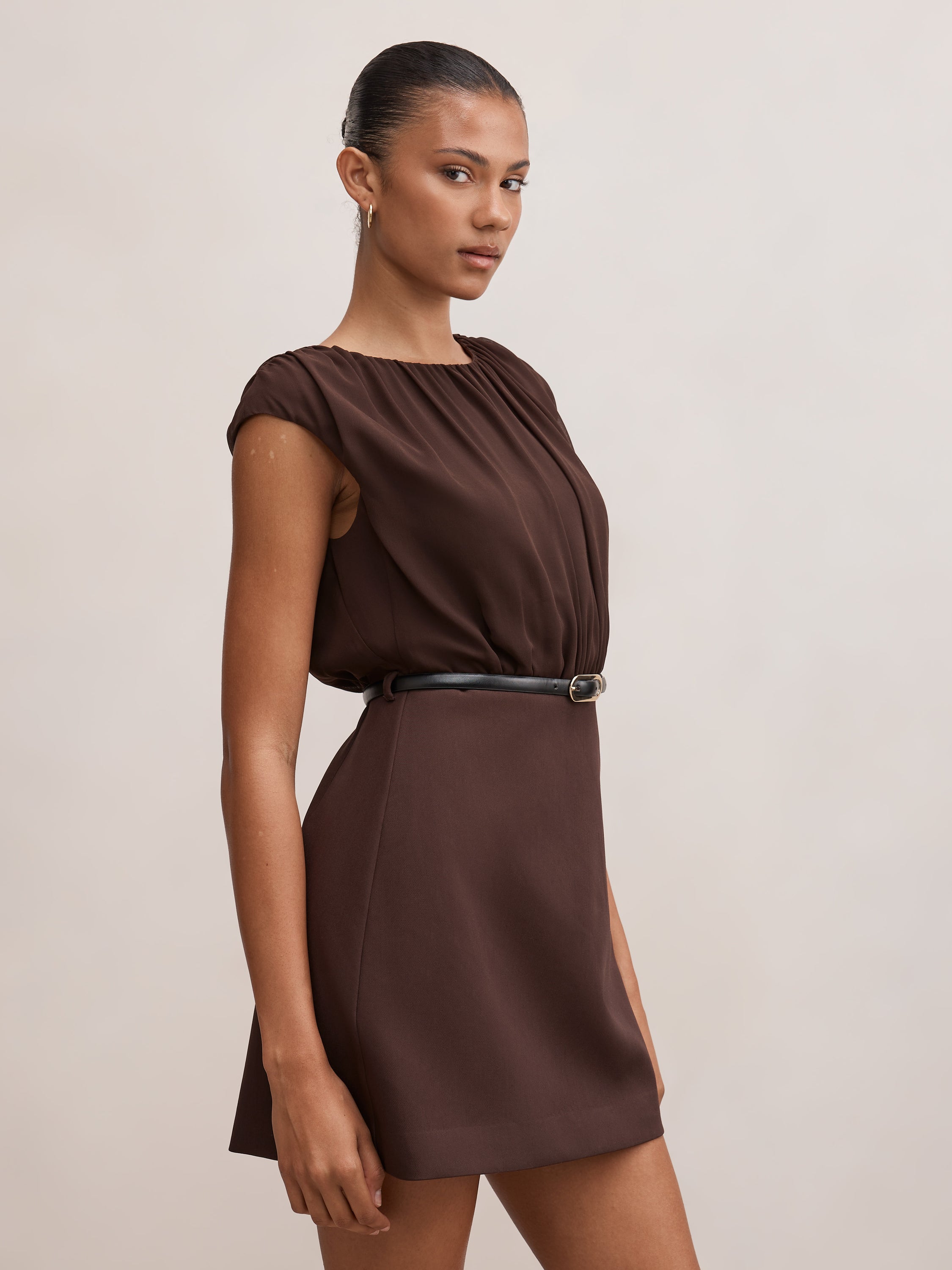 Quinn Gathered Bodice Mini Dress