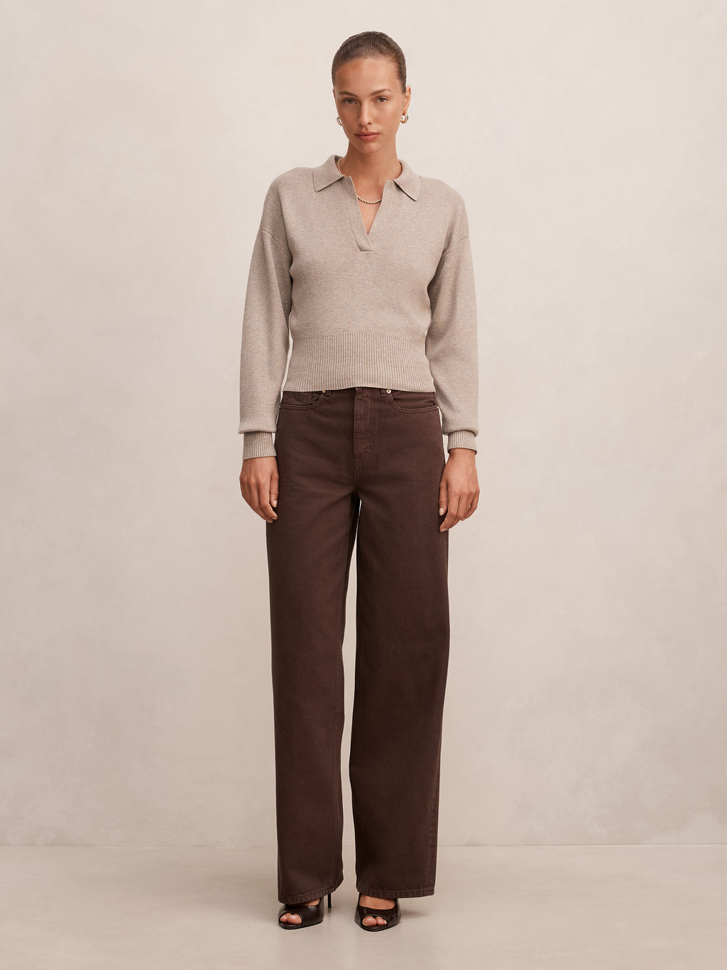 Gia High Rise Wide Leg Jean
