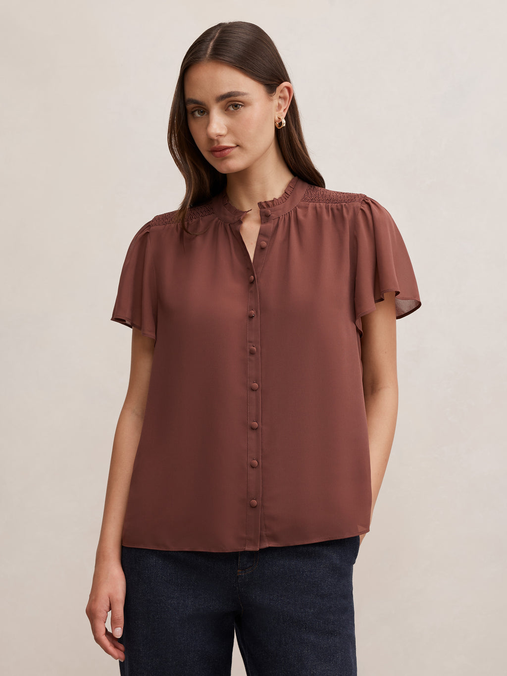 Pearlyn Short Sleeve Blouse