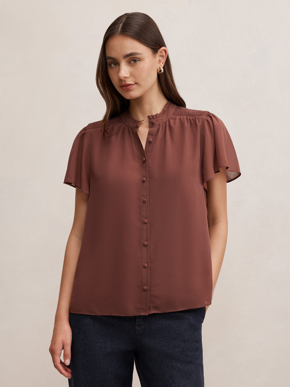 Pearlyn Short Sleeve Blouse