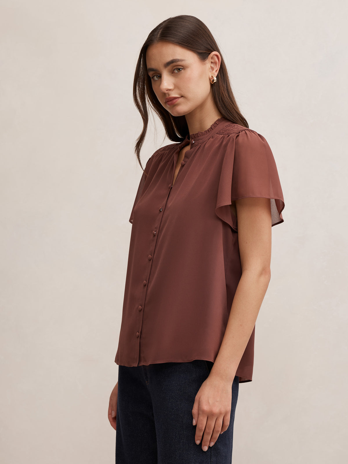 Pearlyn Short Sleeve Blouse