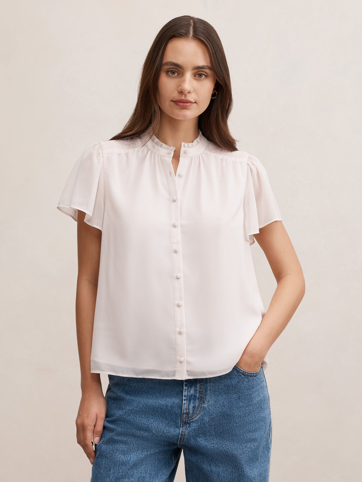 Pearlyn Short Sleeve Blouse