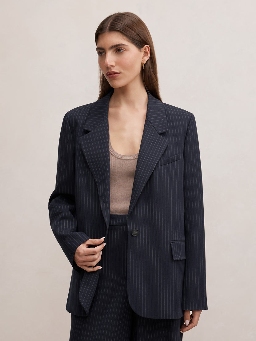 Blue Color Line Bottom Blue Tops – Forever New