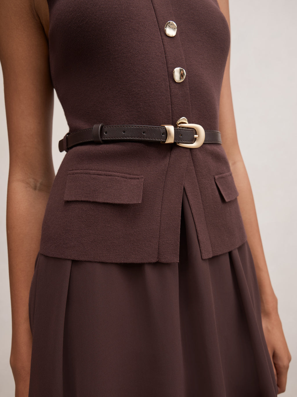 Belle Woven Mix Mini dress