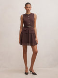 Belle Woven Mix Mini dress