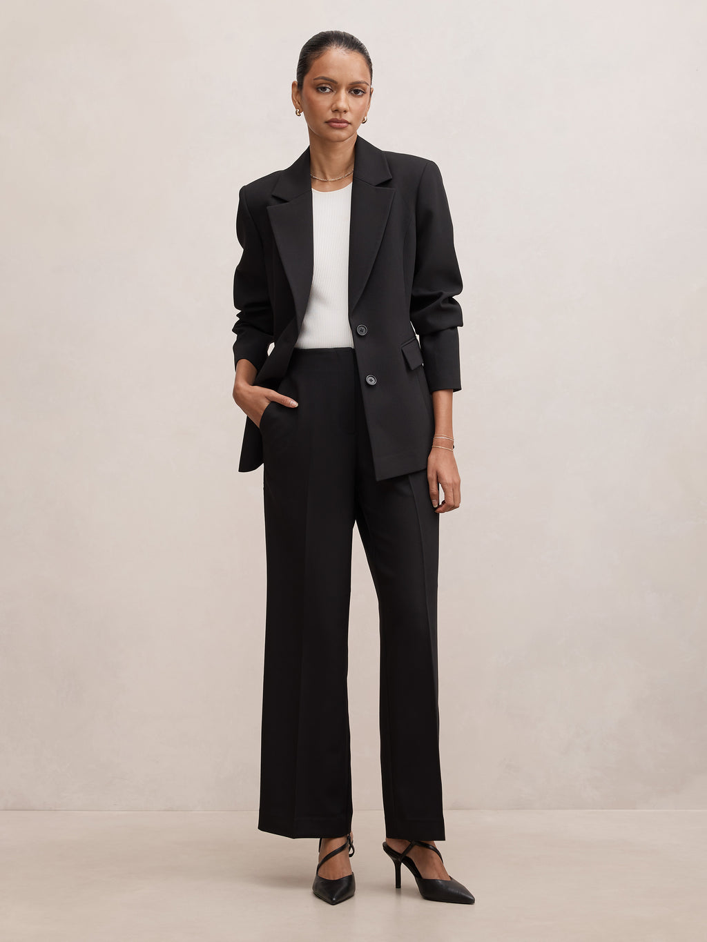 Lee Petite Nipped Waist Blazer
