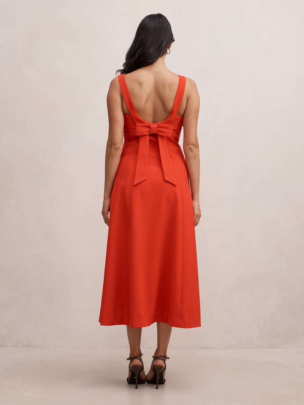 Harriet Low Back Bow Midi