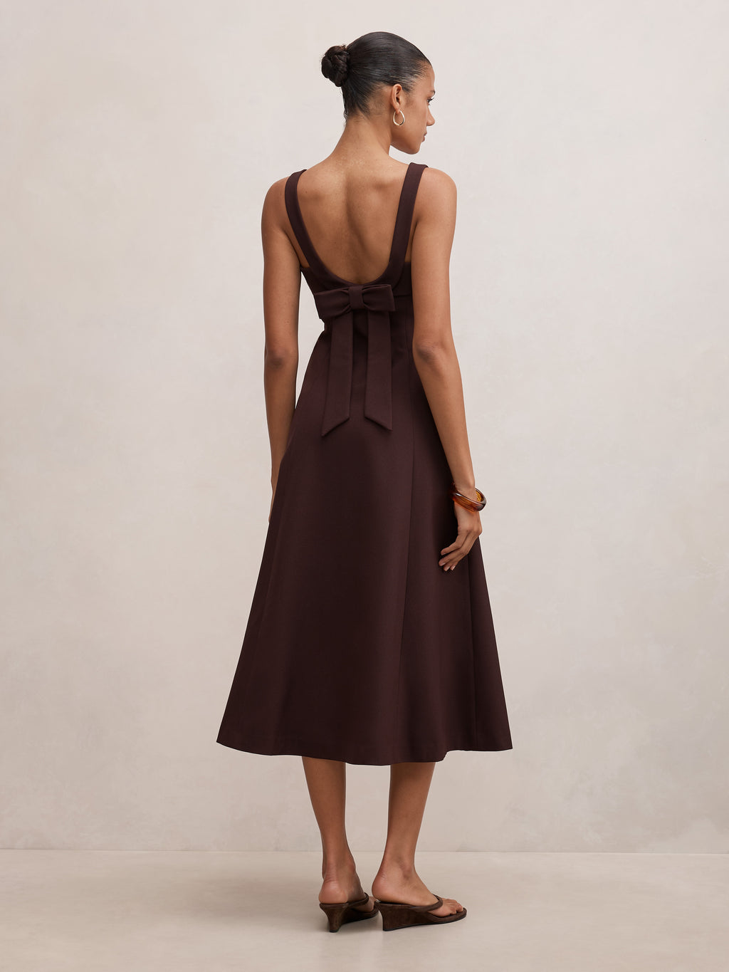 Harriet Low Back Bow Midi