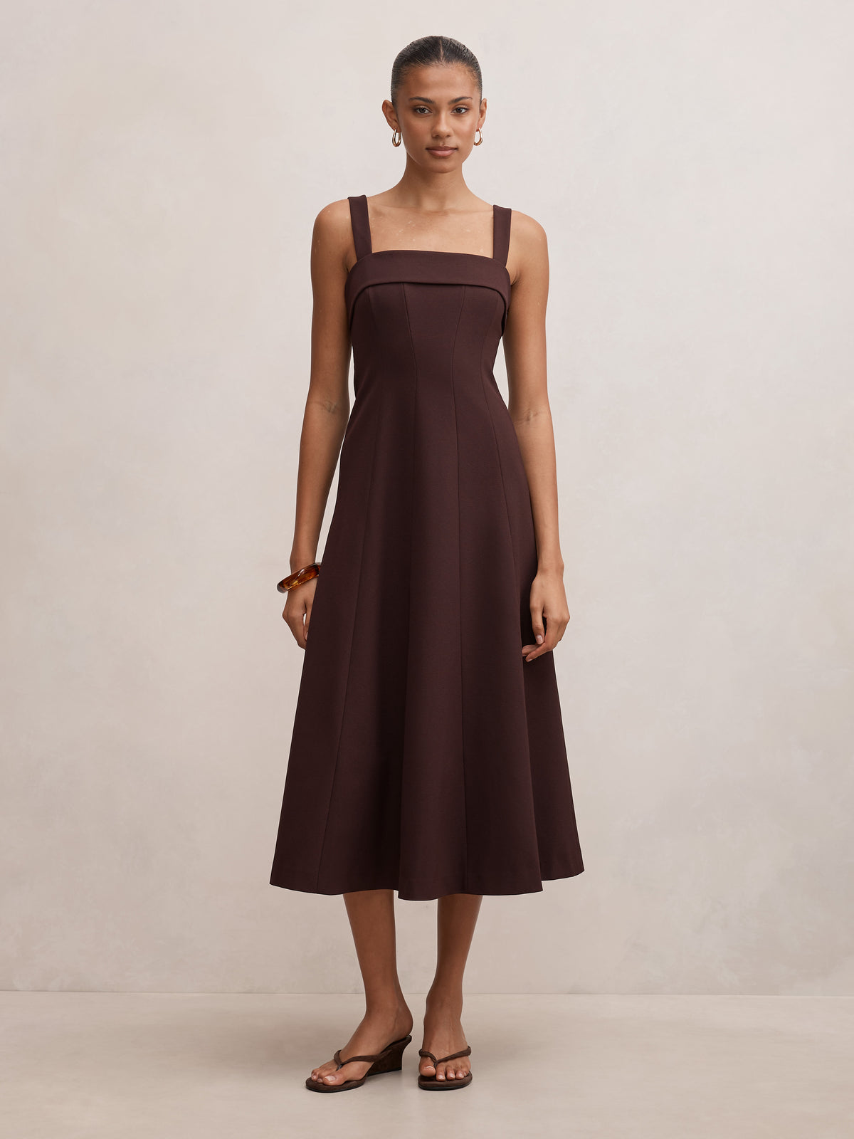 Harriet Low Back Bow Midi