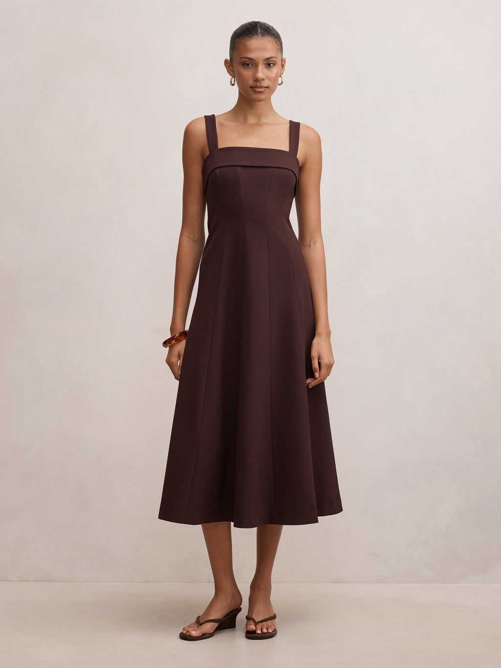 Harriet Low Back Bow Midi
