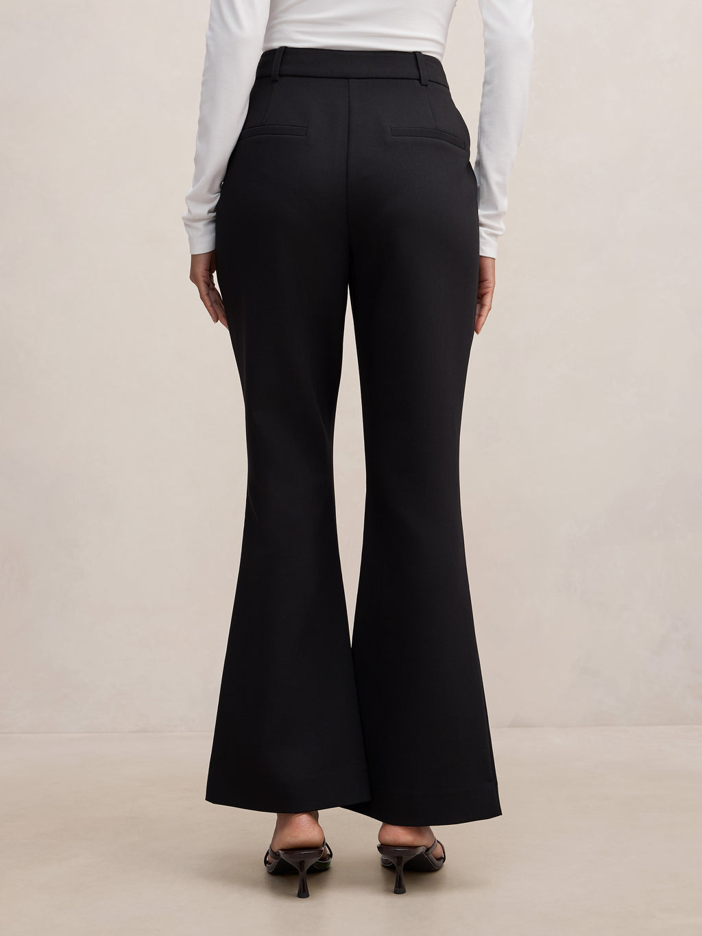 Melanie Petite Pintuck Flare Pant
