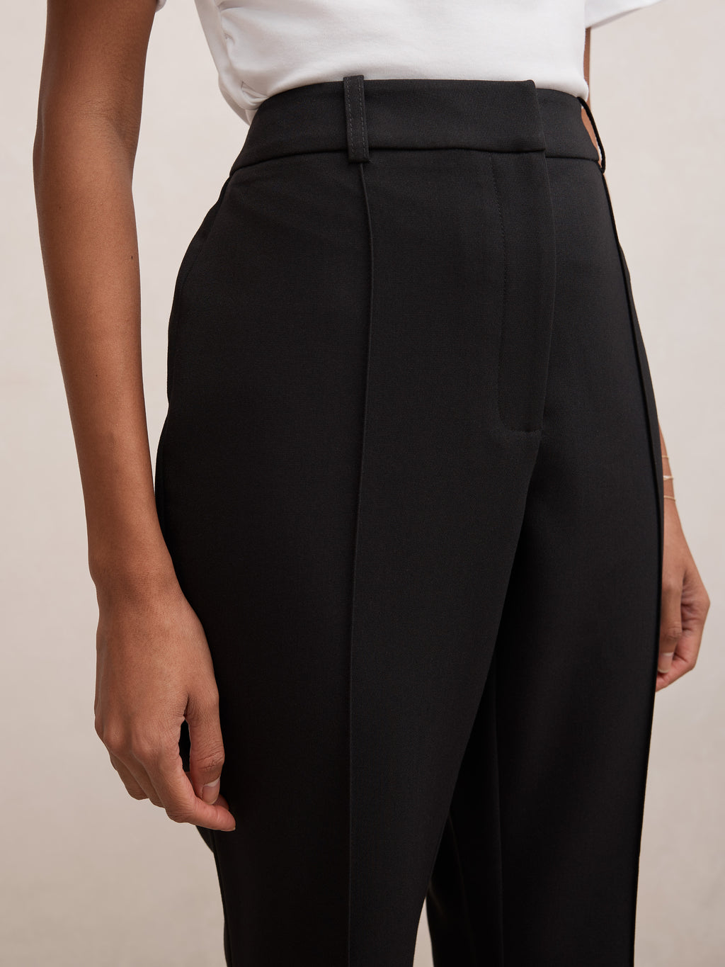 Melanie Petite Pintuck Flare Pant