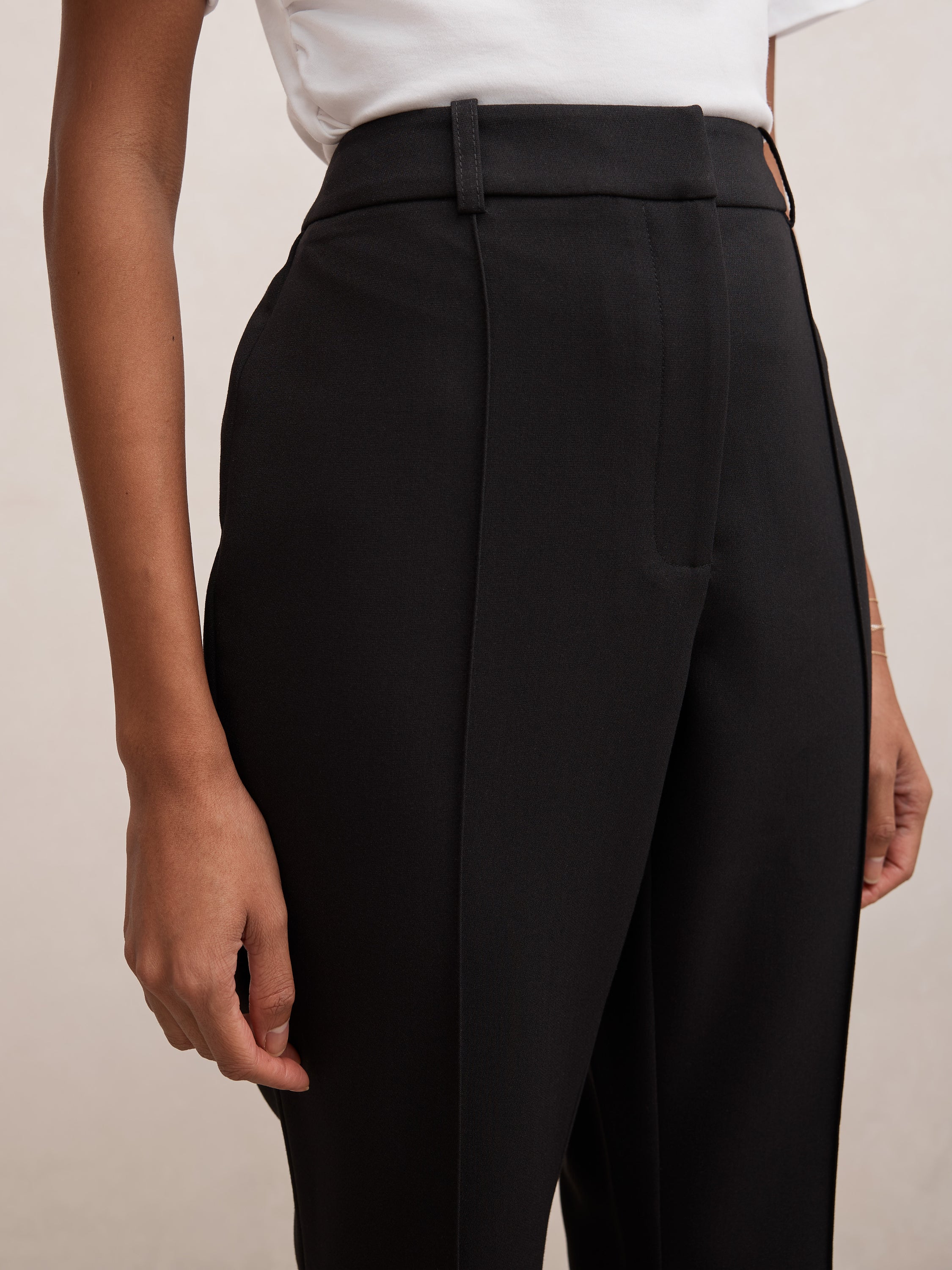 Melanie Petite Pintuck Flare Pant