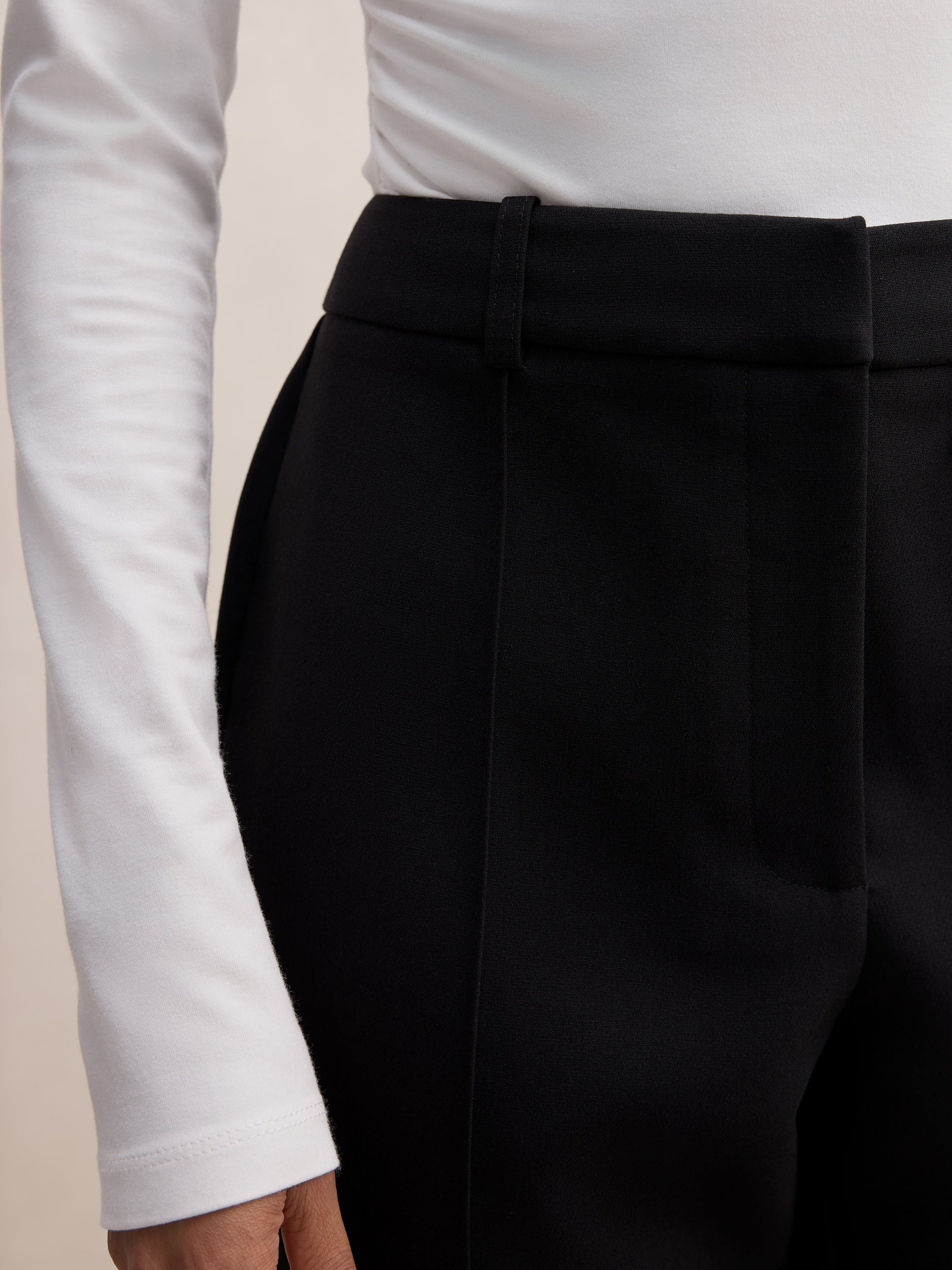 Melanie Petite Pintuck Flare Pant