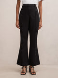 Melanie Petite Pintuck Flare Pant