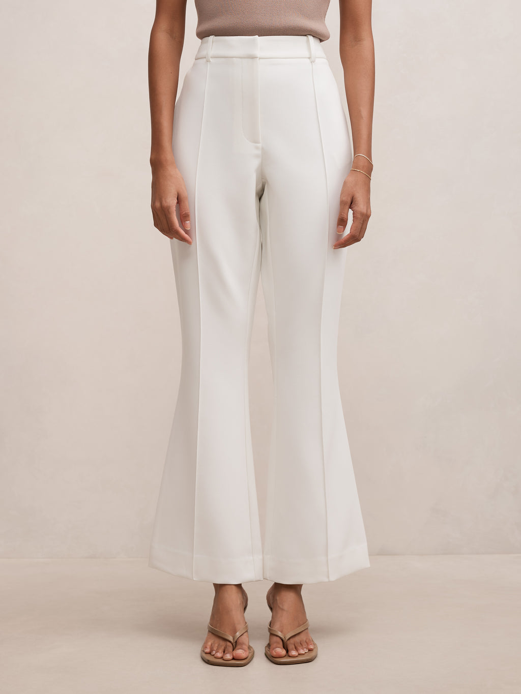 Melanie Petite Pintuck Flare Pant