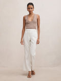 Melanie Petite Pintuck Flare Pant