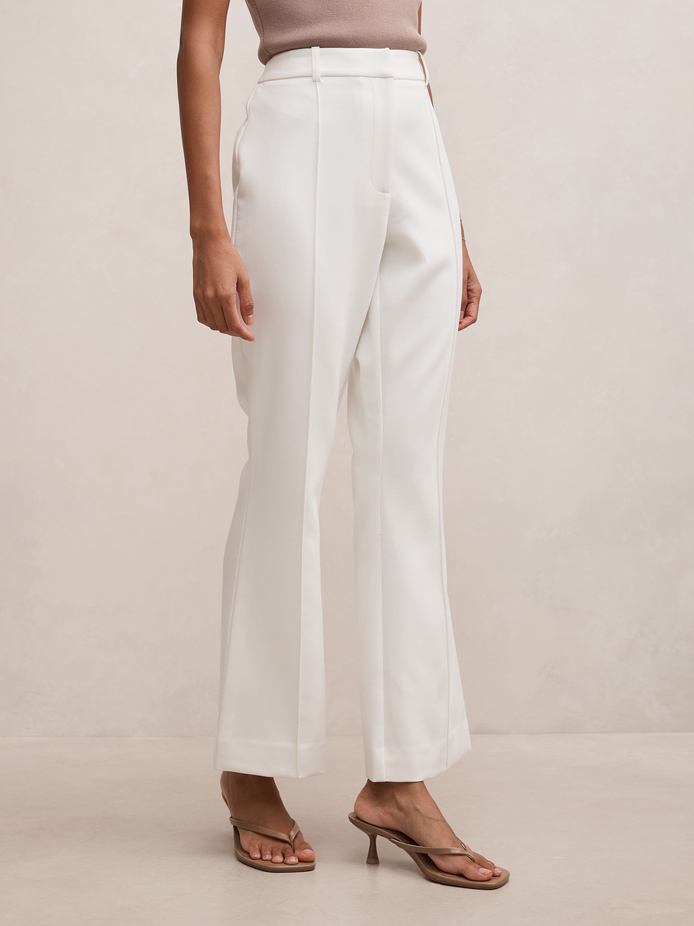 Melanie Petite Pintuck Flare Pant