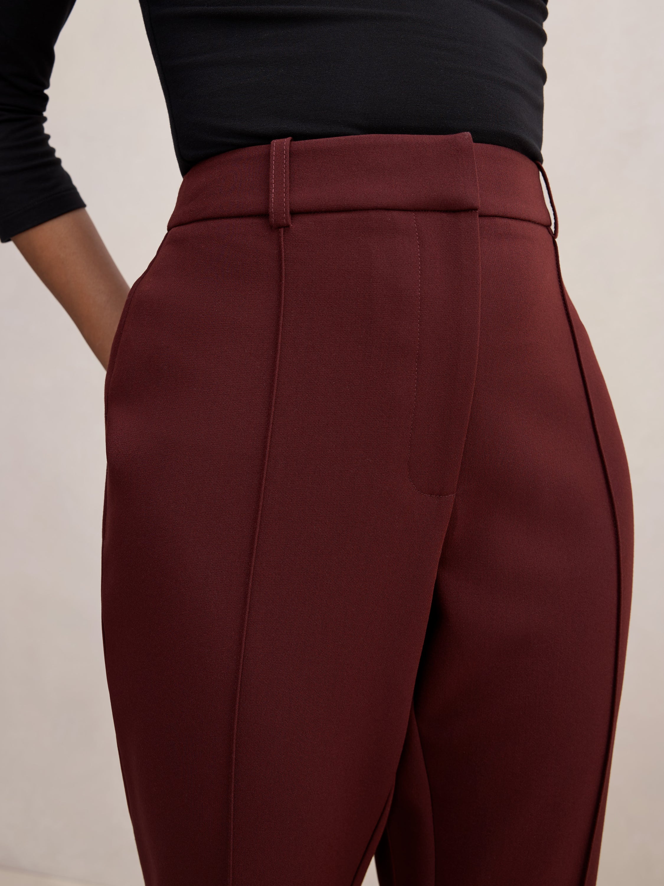 Melanie Petite Pintuck Flare Pant