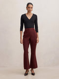 Melanie Petite Pintuck Flare Pant