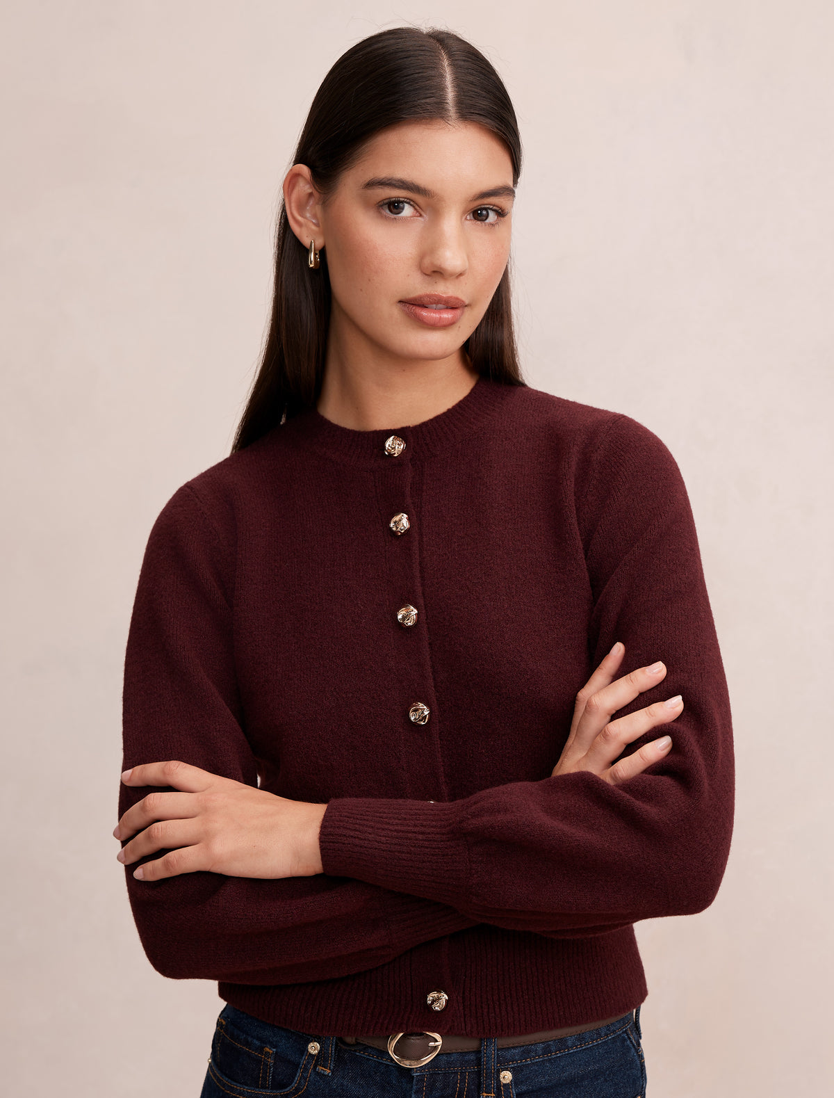 Magda Balloon Sleeve Cardigan