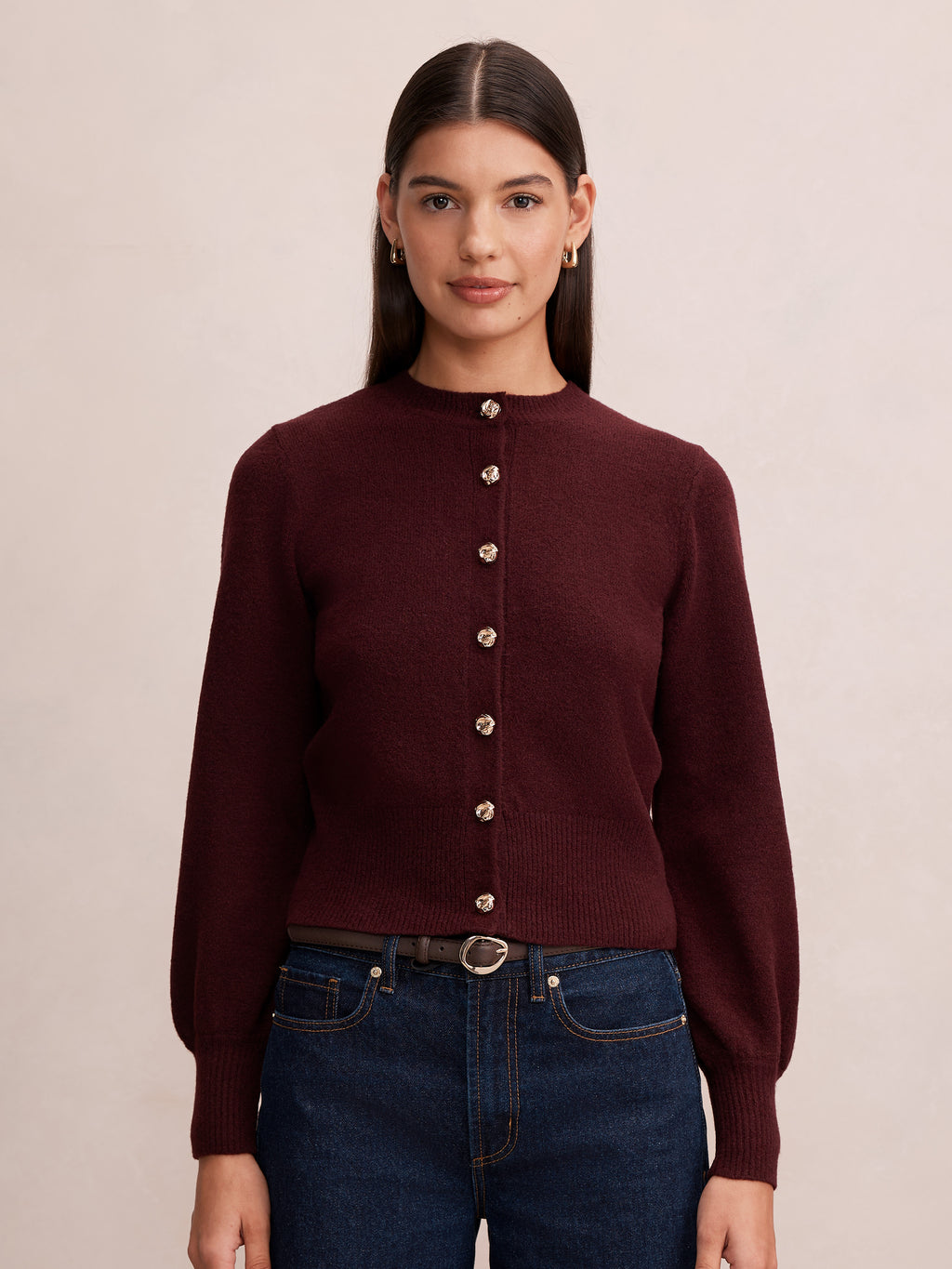 Magda Balloon Sleeve Cardigan