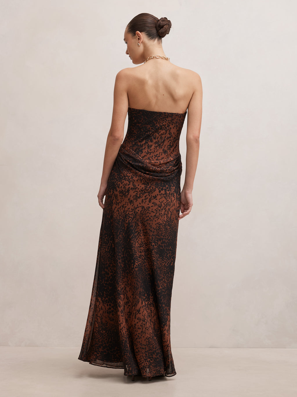 Gwynne Draped Strapless Maxi