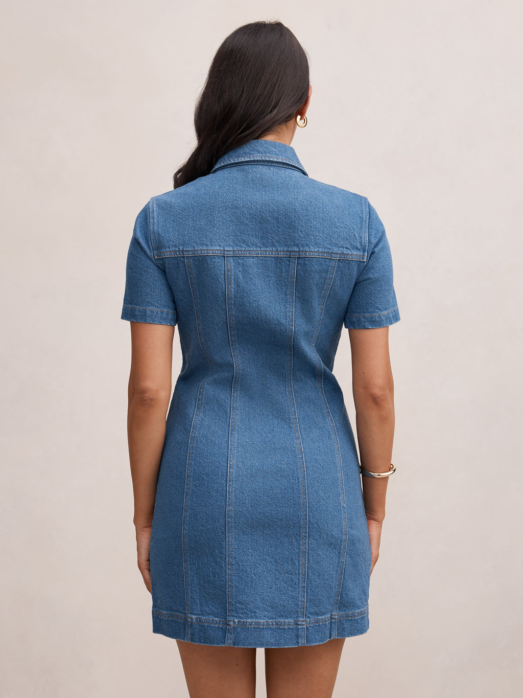 Sophia Mini Denim Shirt Dress