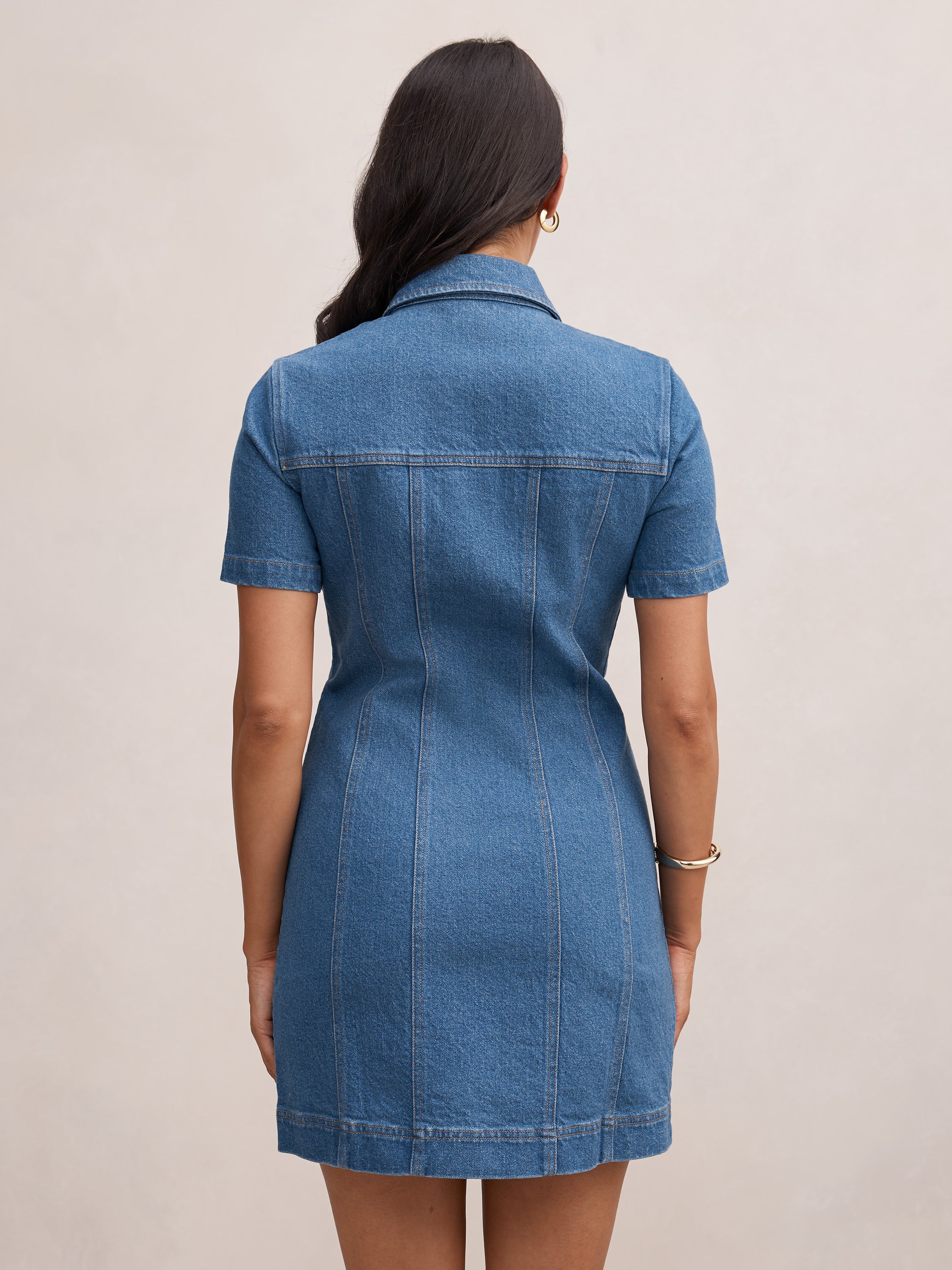 Sophia Mini Denim Shirt Dress