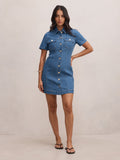 Sophia Mini Denim Shirt Dress