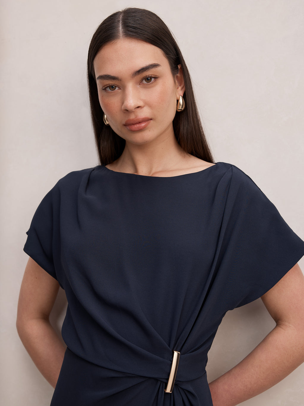 Wren Hardware Detail Midi Dress