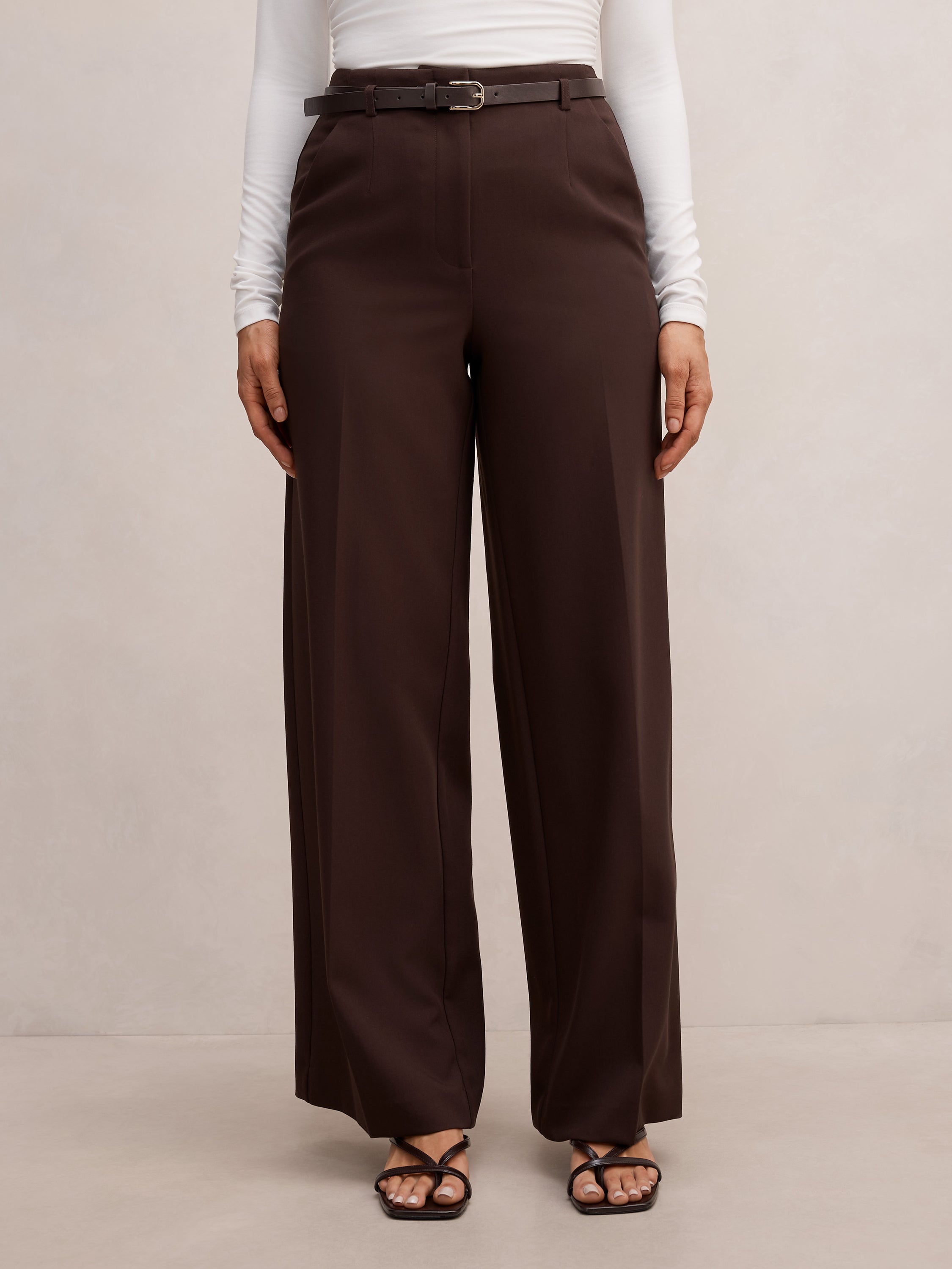 Bella Belted Wide Leg Pant