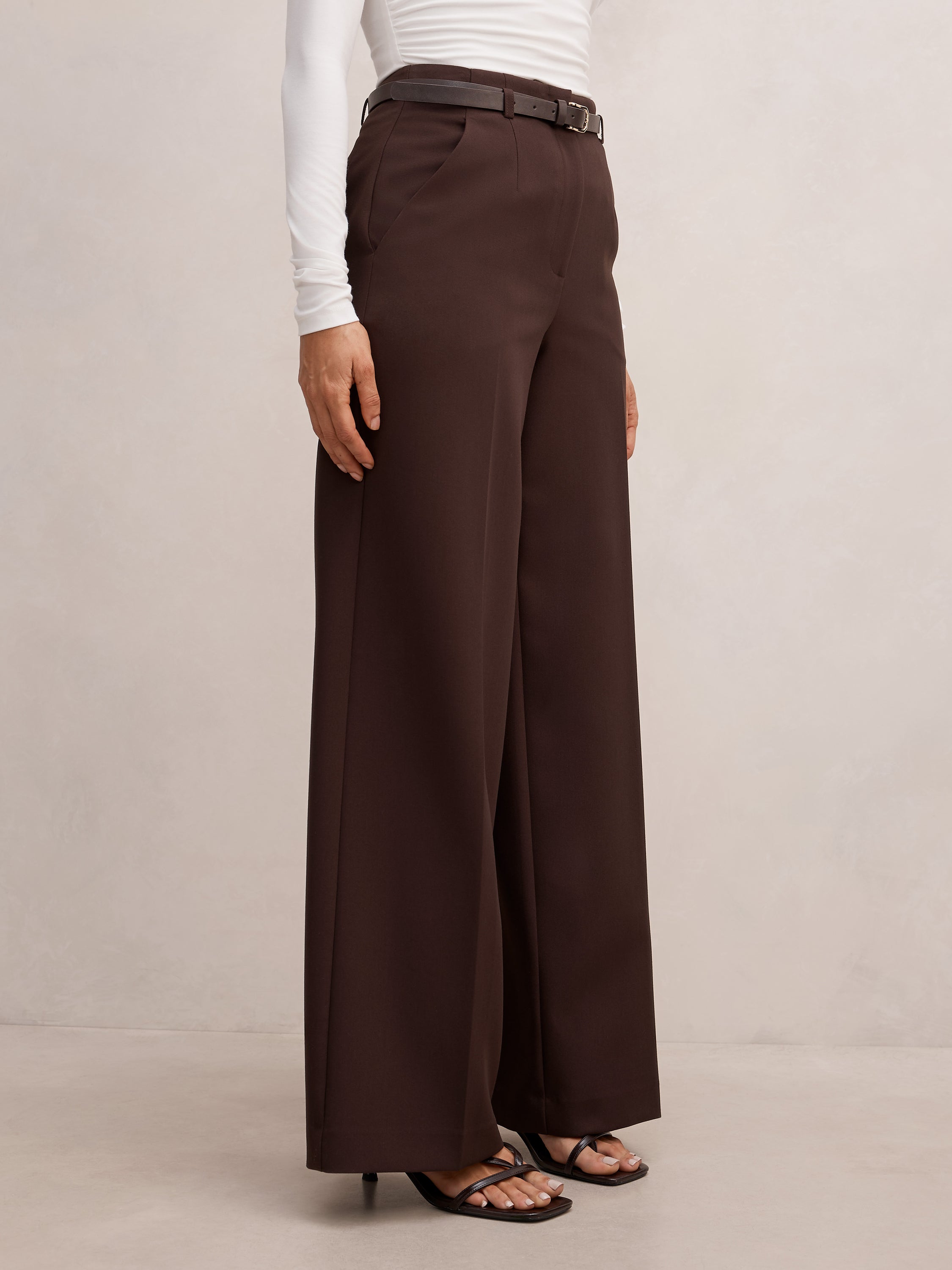 Bella Belted Wide Leg Pant